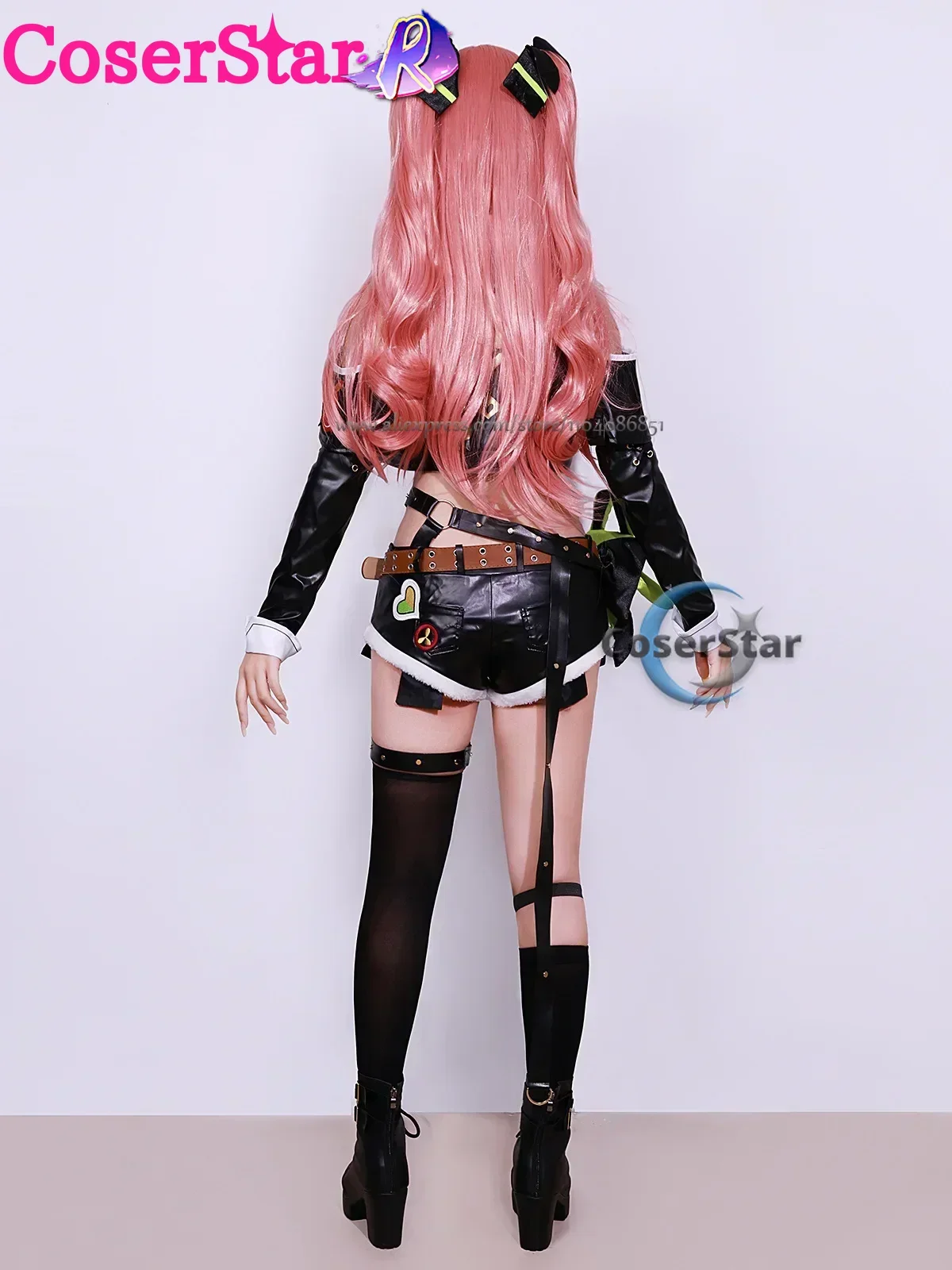 Coserstar-r em estoque jogo zenless zona zero nicole demara cosplay traje conjunto completo vestido uniforme nicole demara cosplay peruca sapatos