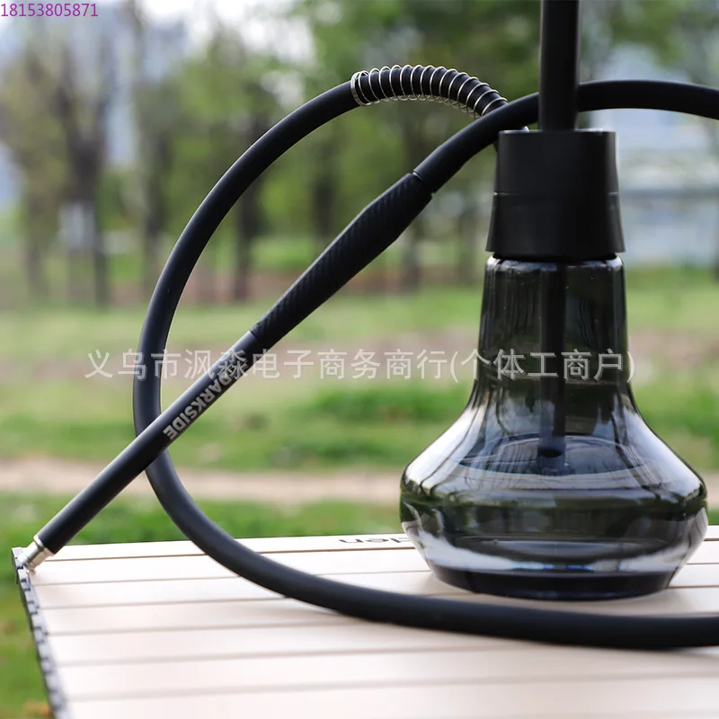 Medium aluminum alloy bar hot sale glass pot pipe tobacco wholesale hookah