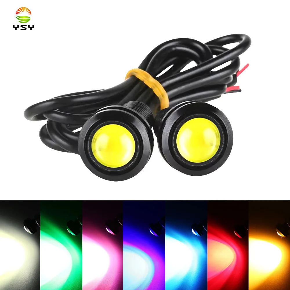 

18MM 23MM Car Motorcycle LED Eagle Eye Driving Lights DRL Daytime Running Lights Reversing Stop Signal Light