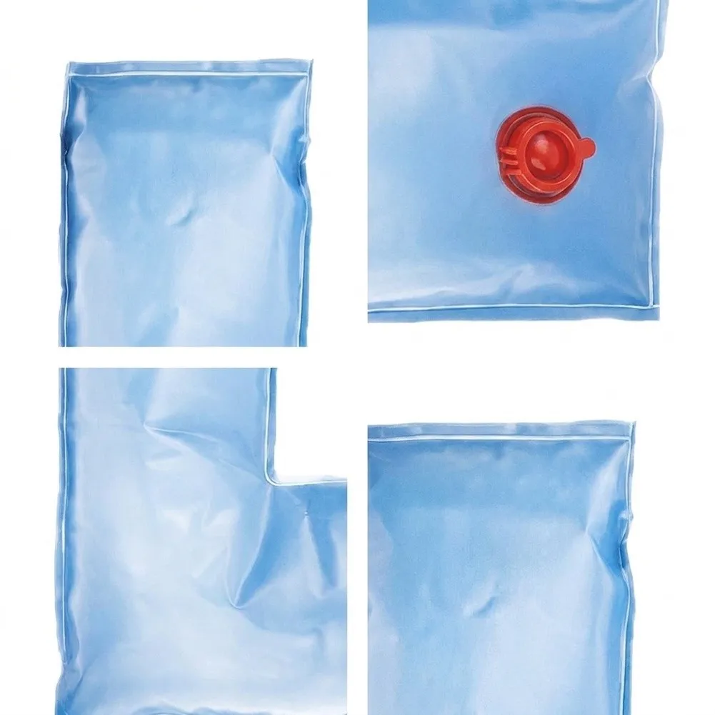 L-shaped PVC Water Bag for Pool Cover Retention For winter Wind Proofing 60x60cm 65x65cm Blue 4 Piece Set Pool Safety Equipment