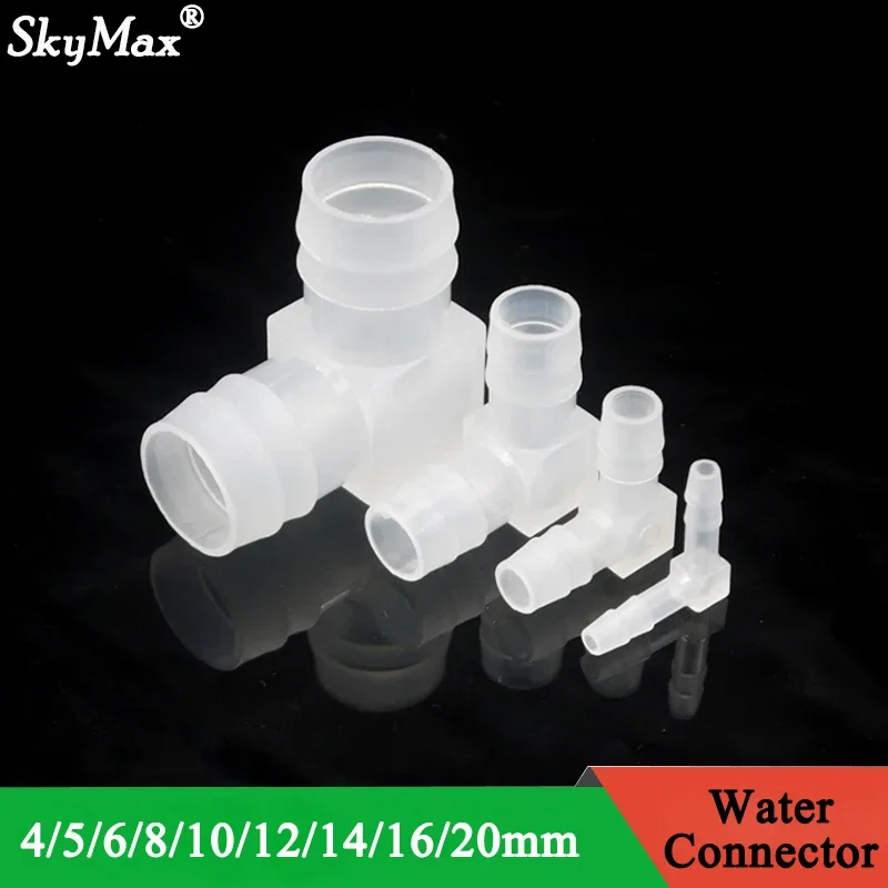 

10Pcs 4mm~20mm Water Connector PP Food Grade L Type 90 Degree Elbow Bend 2-way Splitter Pipe Tube Hose Joint Adapter