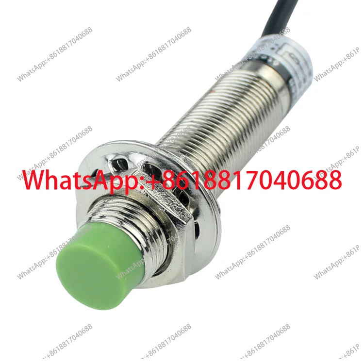 M12 capacitive proximity switch can detect plastic glass wood detection distance 5mm adjustable NPN normally open