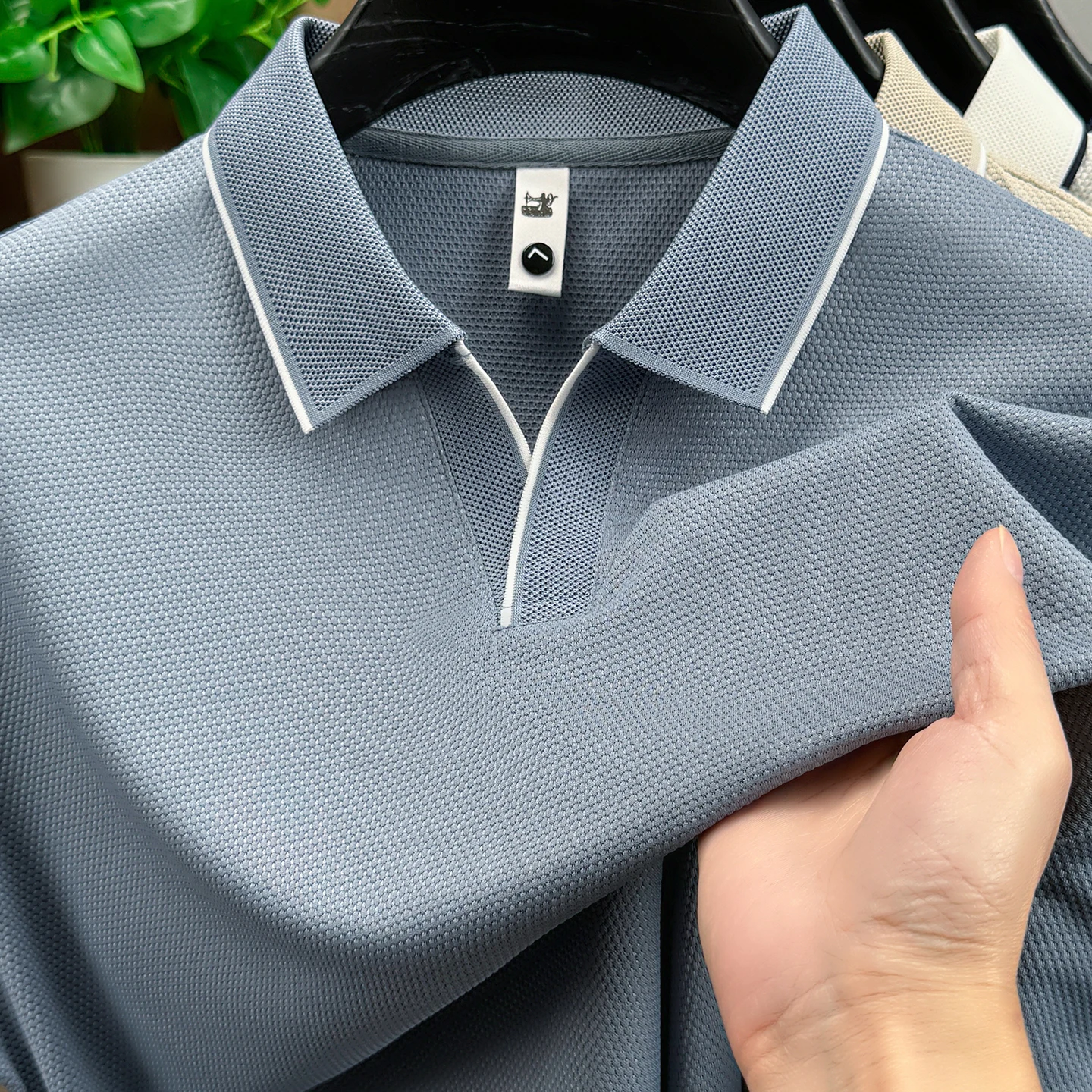 Polo Shirt for Men with Seagull Collar, Casual Short Sleeves, Sports Golf Top, Available in Multiple Colors