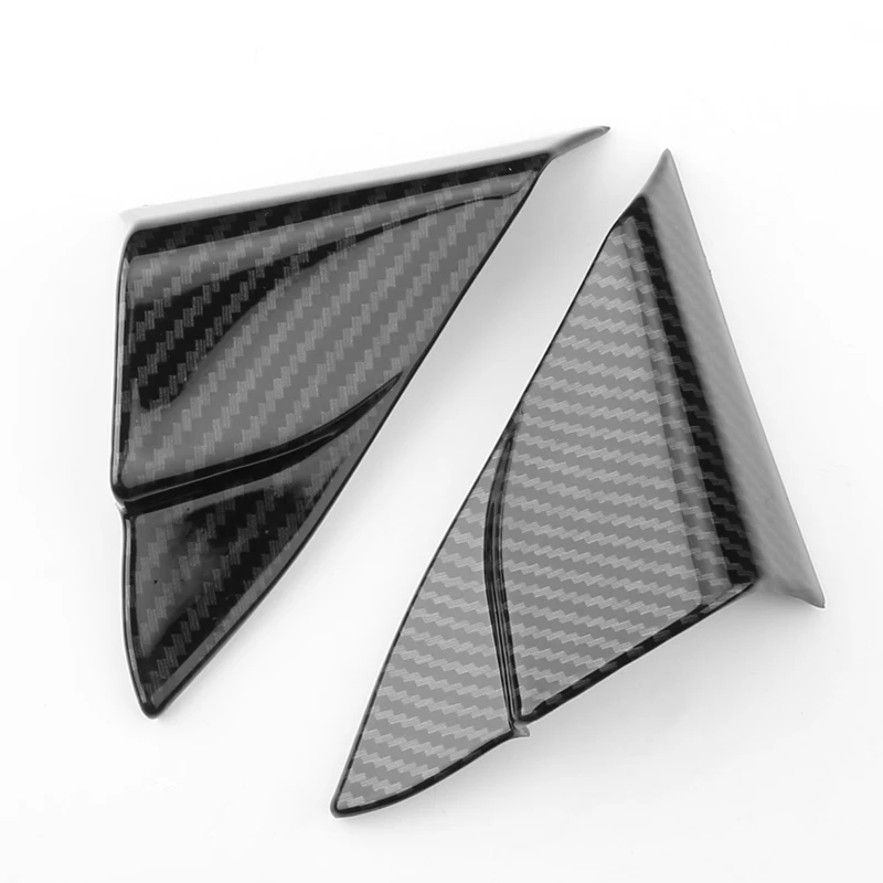 For Toyota Camry 70 XV70 2018-2020 2021 2022 2023 Carbon Fiber Car Front Door Window Inner Triangle A Colum Cover Stickers Trim