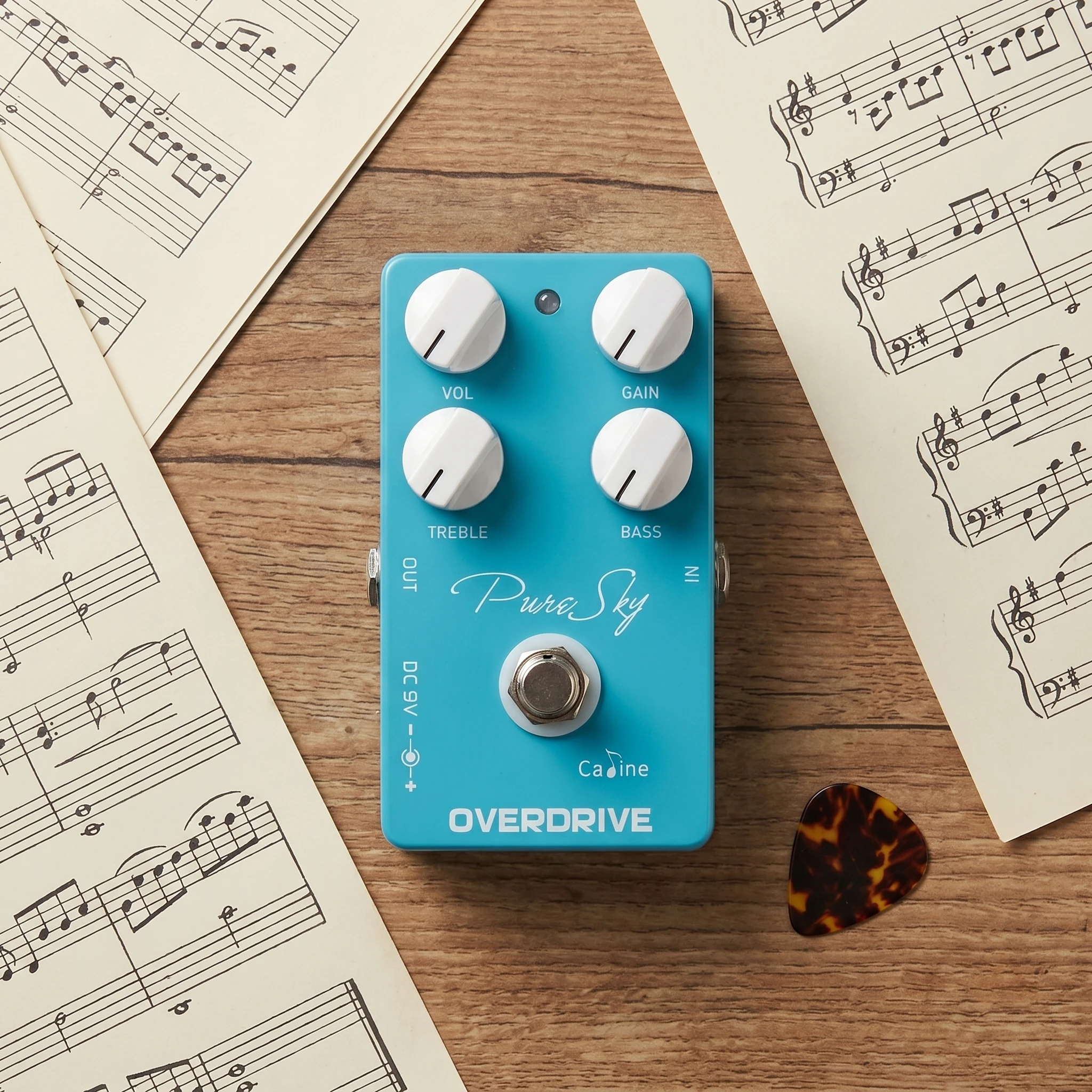 

CALINE CP-12 Pure Sky OD Guitar Pedal Pure and Clean Overdrive Effect True Bypass for Electric Guitar Bass Stage Performance Gig