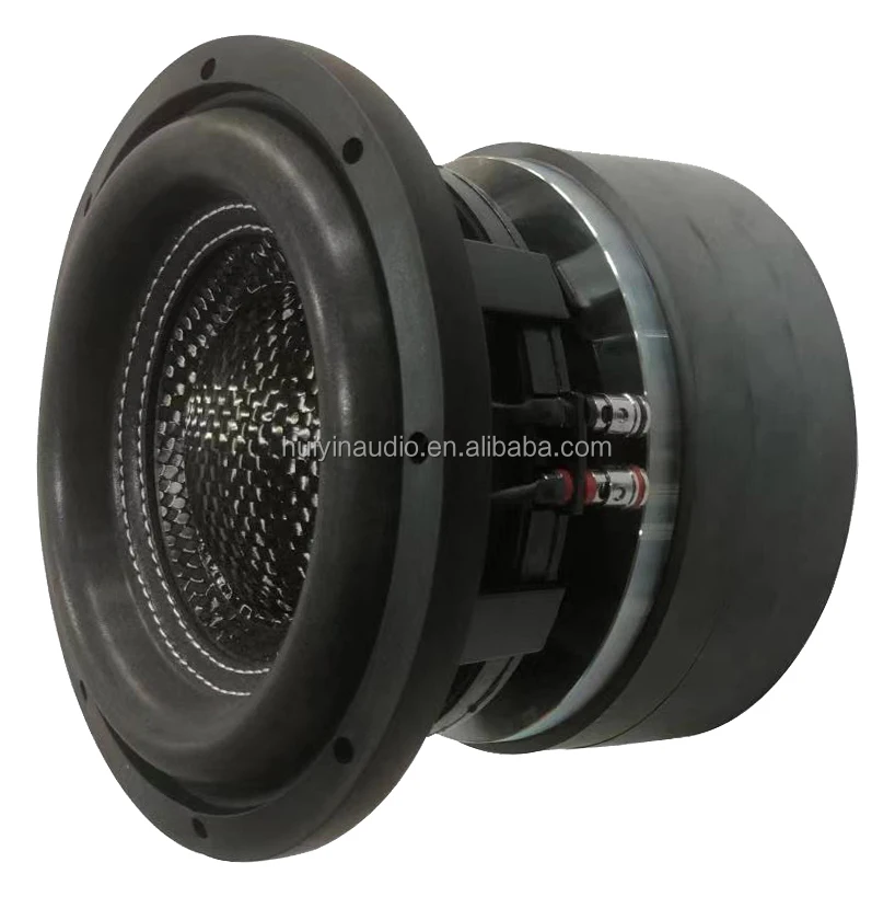 1000W RMS 3-inch VC Carbon Fiber High Foam Car Subwoofer For Automotive Competition, OEM Ready, 875-019E-X, 8-inch Black