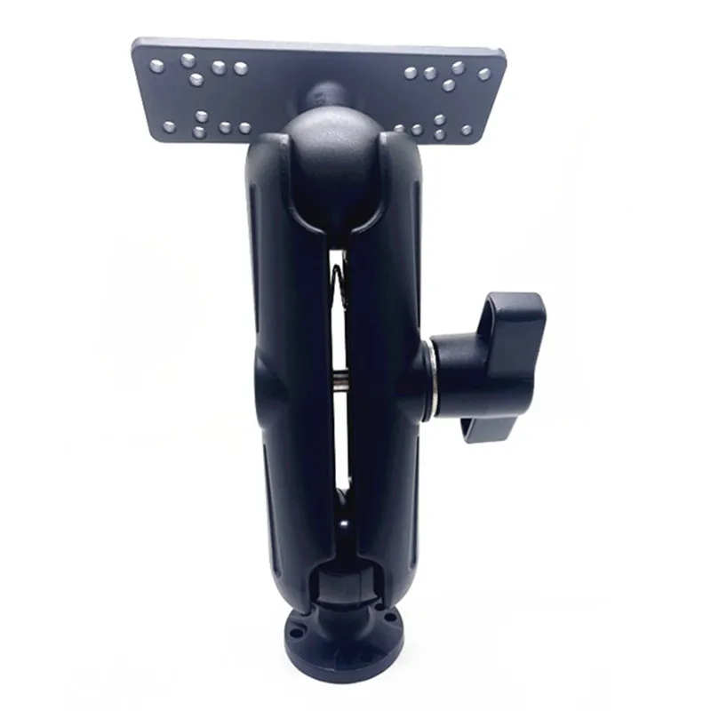 Aluminum Fish Finder Mount with 2.25" / D Size Ball, Heavy Duty Long Arm Depth Finder Mount for Boat, Garmin, Lowrance and More