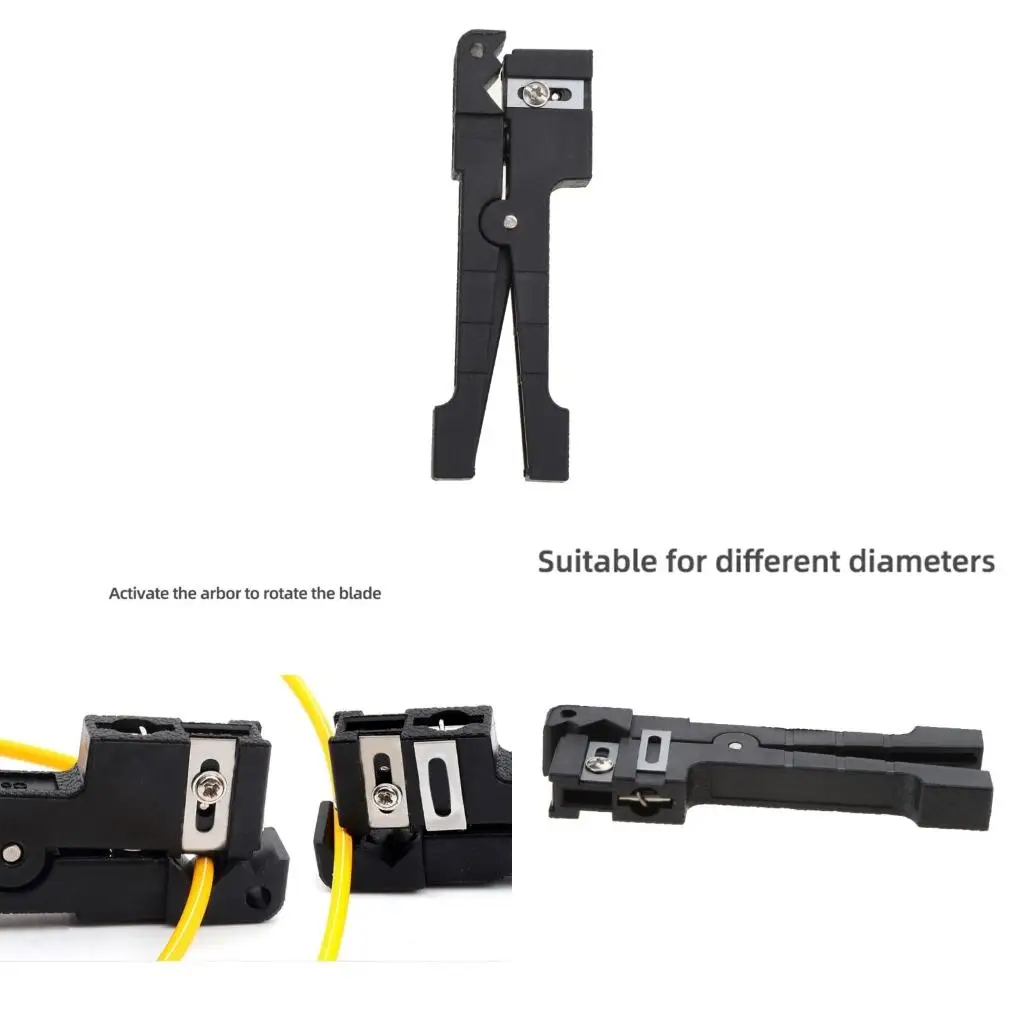 

Upgraded 45-165 Fiber Stripper Coxial Cable Slitter Easy Operation Tool