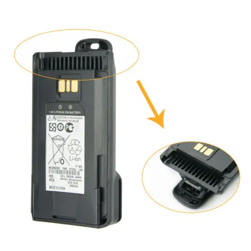 Bateria Li-ion para Walkie Talkie de Rádio, YAESU, Vertex, EVX-231, EVX-261, FNB-V134Li, 7.4V, 2600mAh, Novo, 2Pcs