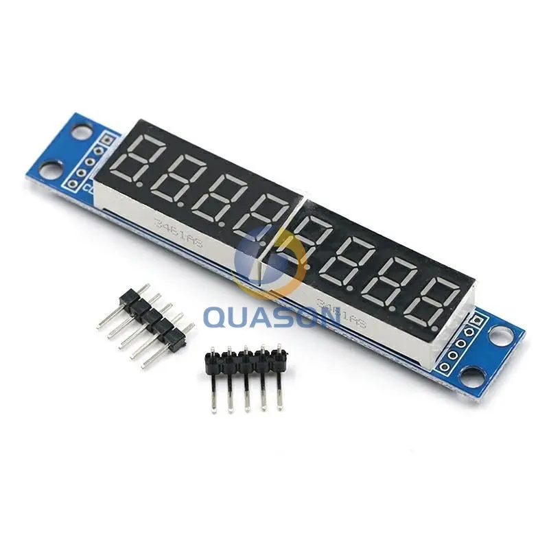 MAX7219 LED Dot Matrix 8 Digit Digital Tube Display Control Module 3.3V 5V Microcontroller Serial Driver 7-segment