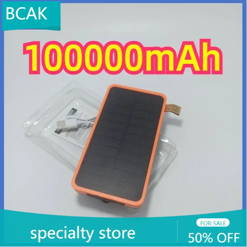 BCAK Specialty store 200000mah Selling Solar Power Banks Wholesale Large Capacity  Waterproof Mobile Power Supply Outdoor Light