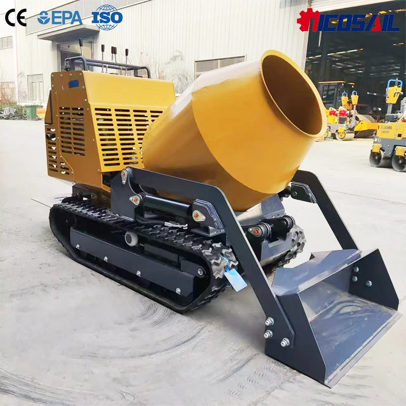 

Custom 750kg Mini Concrete Dumper 350L Hydraulic Mixer Truck 13.5HP Heavy Duty Construction Equipment