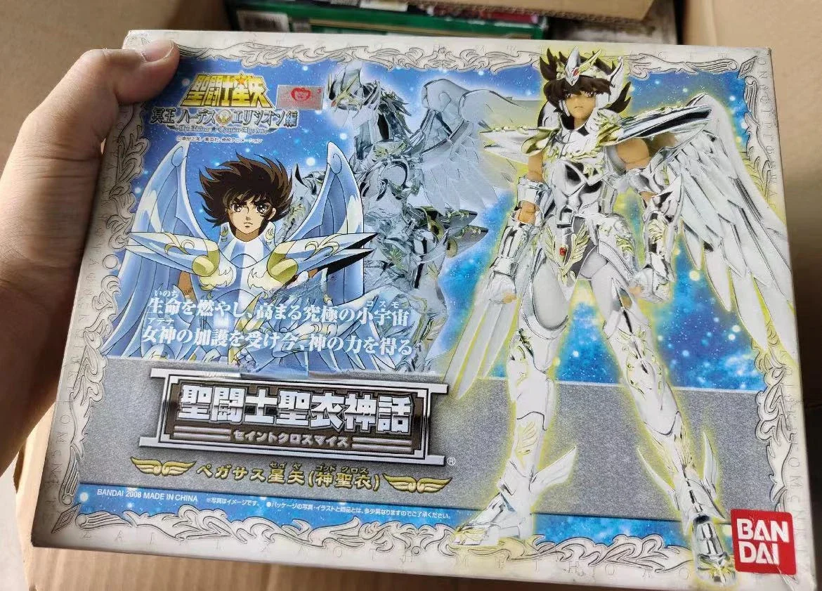 In Stock BANDAI Saint Cloth Myth Holy Pegasus Seiya Immortal TV Color Animation Action Collectible Character Model Toy