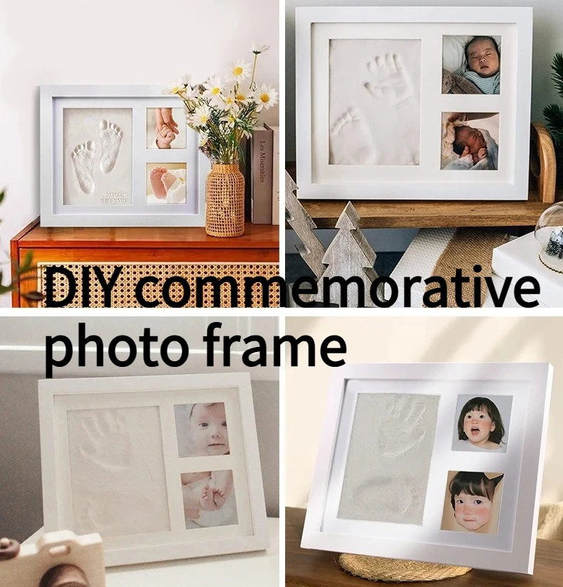 

Creative DIY Pet Hand and Foot Prints Commemorative Picture Frame Gift for Children Gift