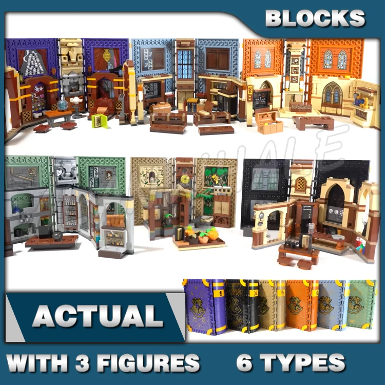 

6types Magical World Transfiguration Potions Herbology Charms Class Playbook 60006 Building Blocks Compatible With Model