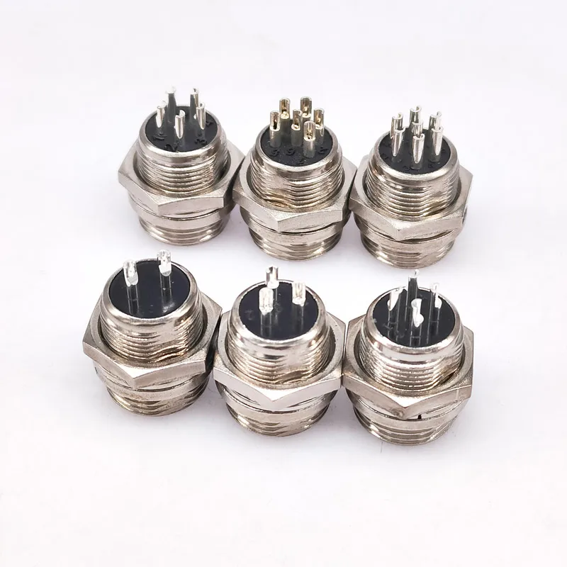 10PCS GX12 4pin female plug socket 12mm connector 2pin3Pin5Pin6Pin7 quick Connectors