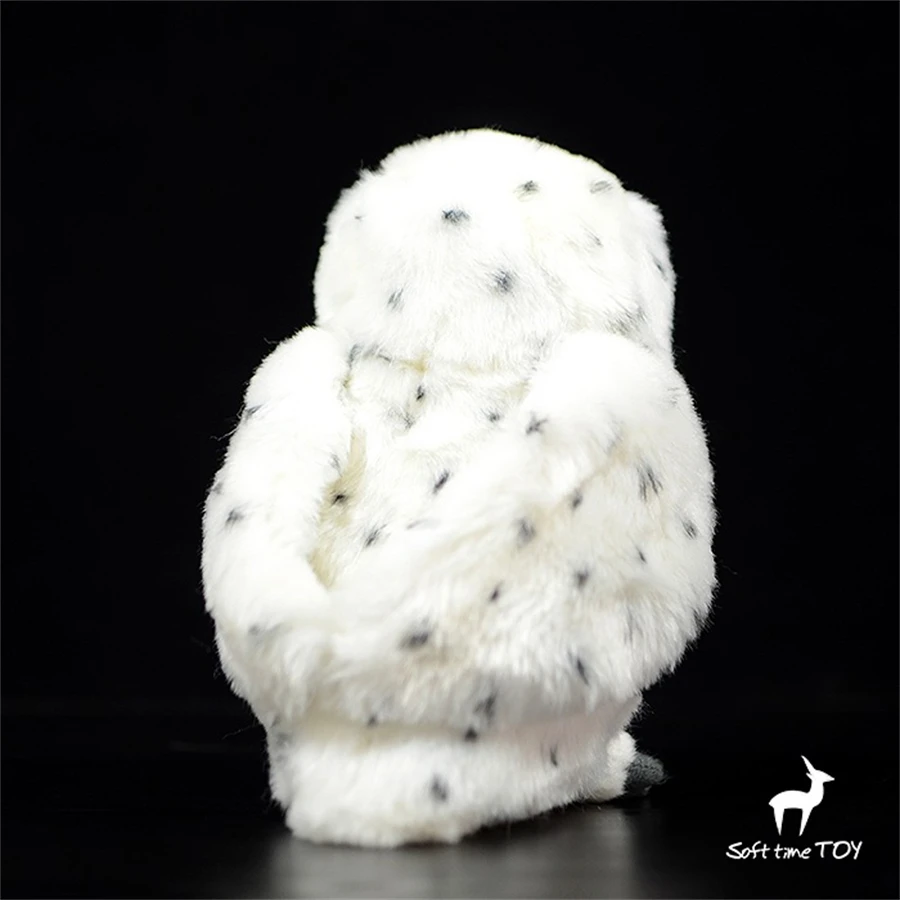 Lifelike Snowy Owl Plush Toy - Realistic White Owl Stuffed Animal, White Falcon Plushie, Eagle Owl Collectors Doll Bird Lovers view 6