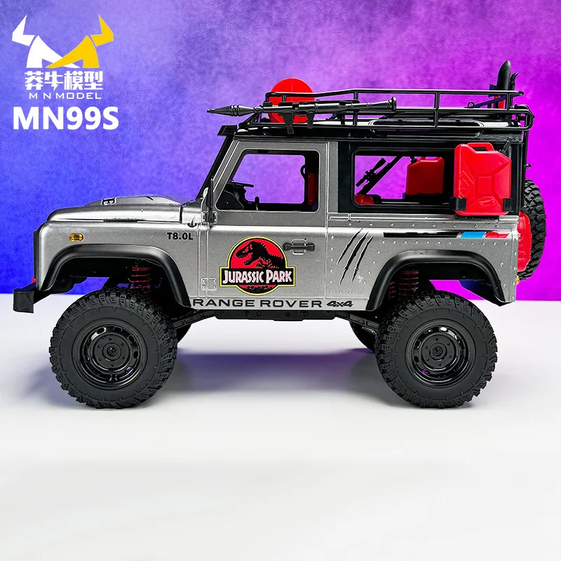 Jurassic Dinosaur Edition MN MODEL 99S Pełnowymiarowy zdalnie sterowany samochód RC Model pojazdu terenowego 4WD Zabawka wspinaczkowa Prezent dla chłopca