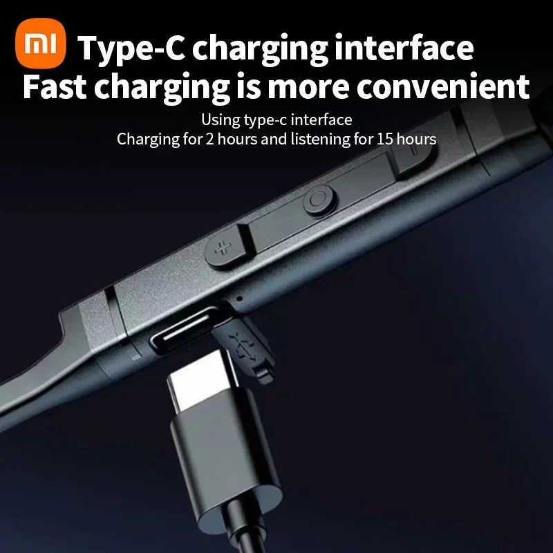 سماعات أذن Xiaomi اللاسلكية بشريط حول الرقبة سماعة رأس رياضية داخل الأذن مزودة بتقنية البلوتوث 5.3 HiFi Stereo HD Micro ENC لتشغيل الألعاب