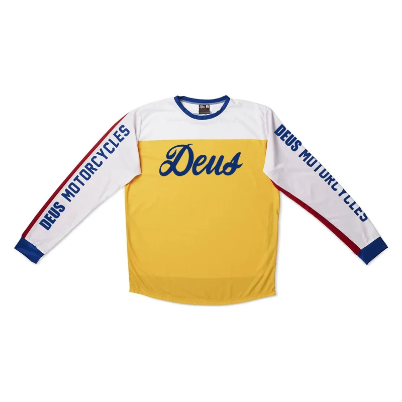 2024 New DEUS EX MACHINA downhill long sleeve cycling clothes summer Quick-drying ventilation  t-shirt motocross racing jersey