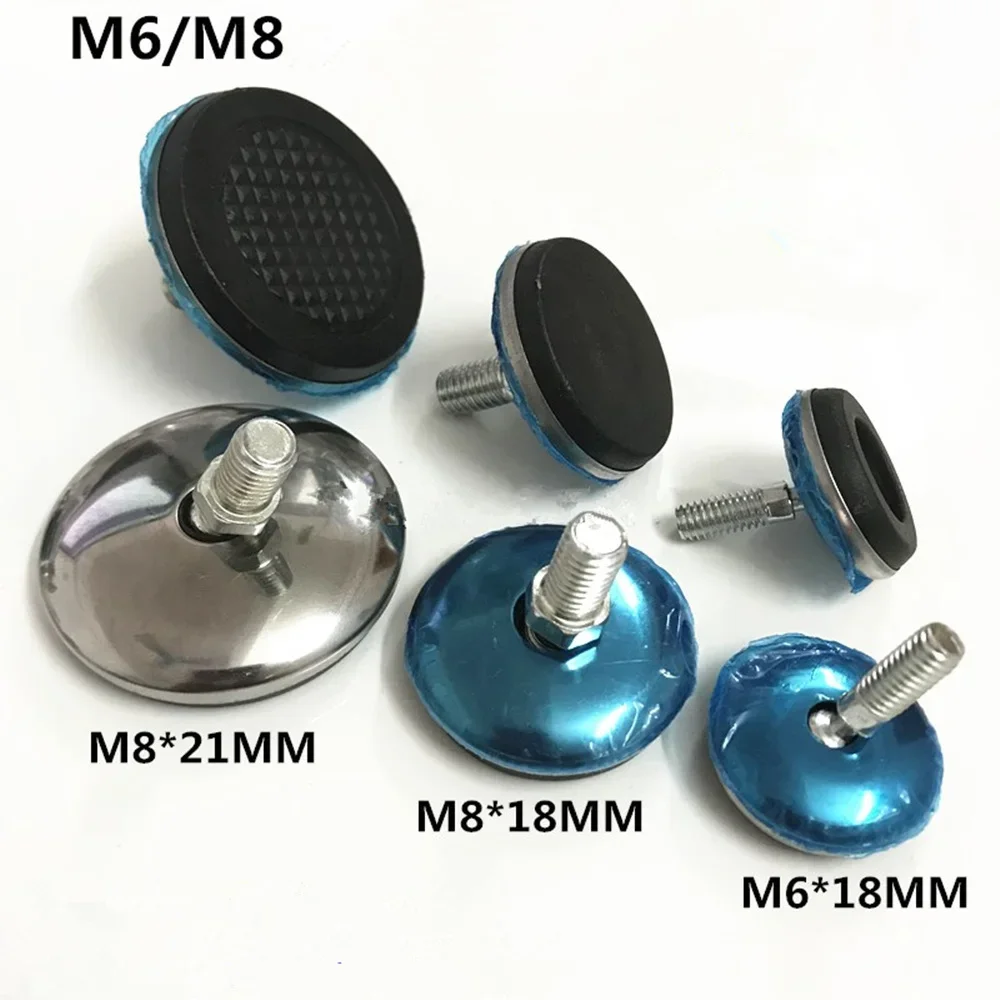 רהיטים חדשים מתכווננים בורג כיסא רגליים ברמה קומה מגן רגל משטח בסיס m8 m6 ספה ארון שולחן עבודה השתקה נגד החלקה