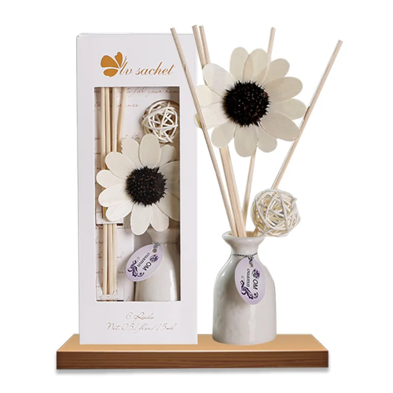 Lavender Reed Diffuser Sets Jasmine Home Fragrance 30ml Essential Oil and Rattan Vine Suit Ocean Fresh Air Aromatherapy