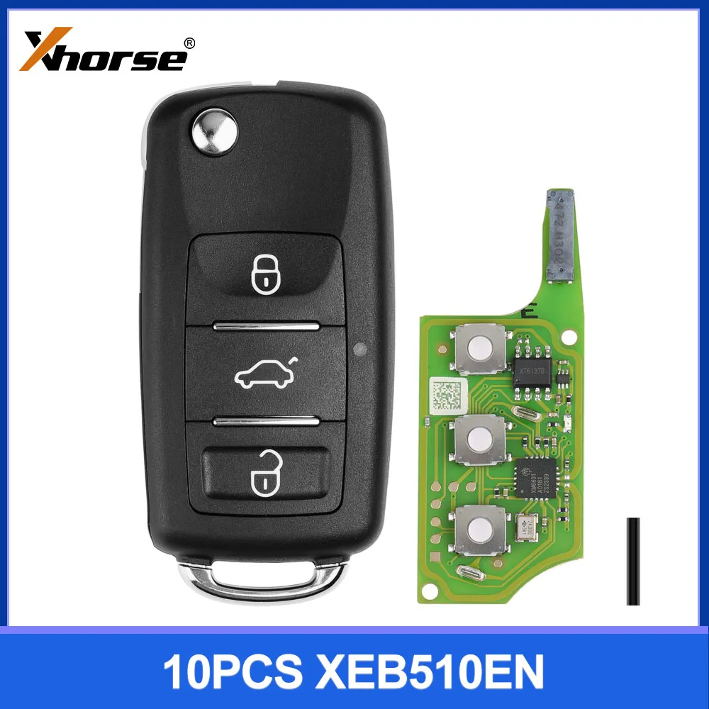 

10pcs/lot XHORSE XEB510EN B5 Super Remote with XT27B Super Chip for Volkswagen B5 Type for VVDI2, Key Tool Max Pro