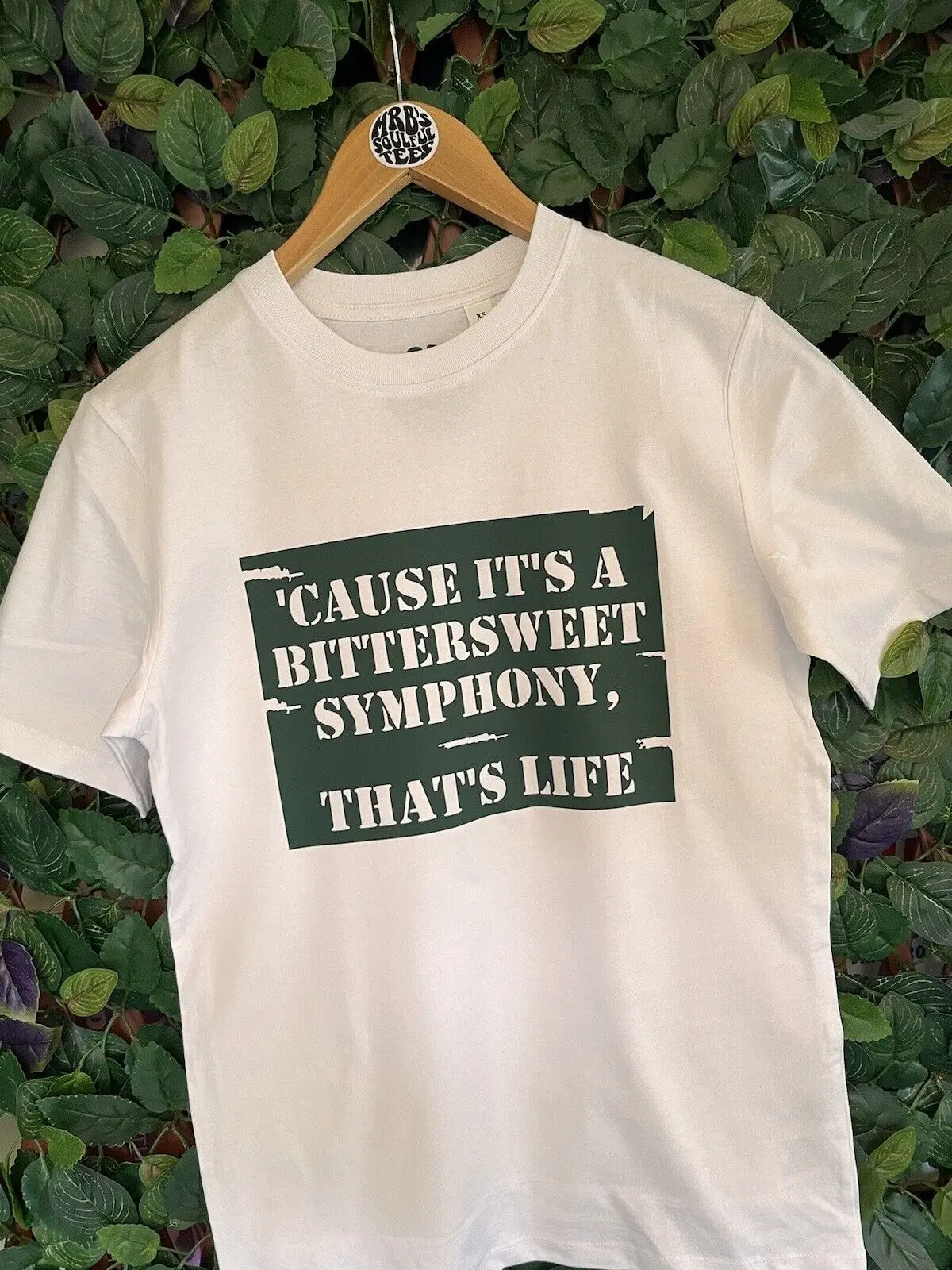 BITTERSWEET RICHARD ASHCROFT INSPIRED ORGANIC COTTON T SHIRT THE VERVE FESTIVAL