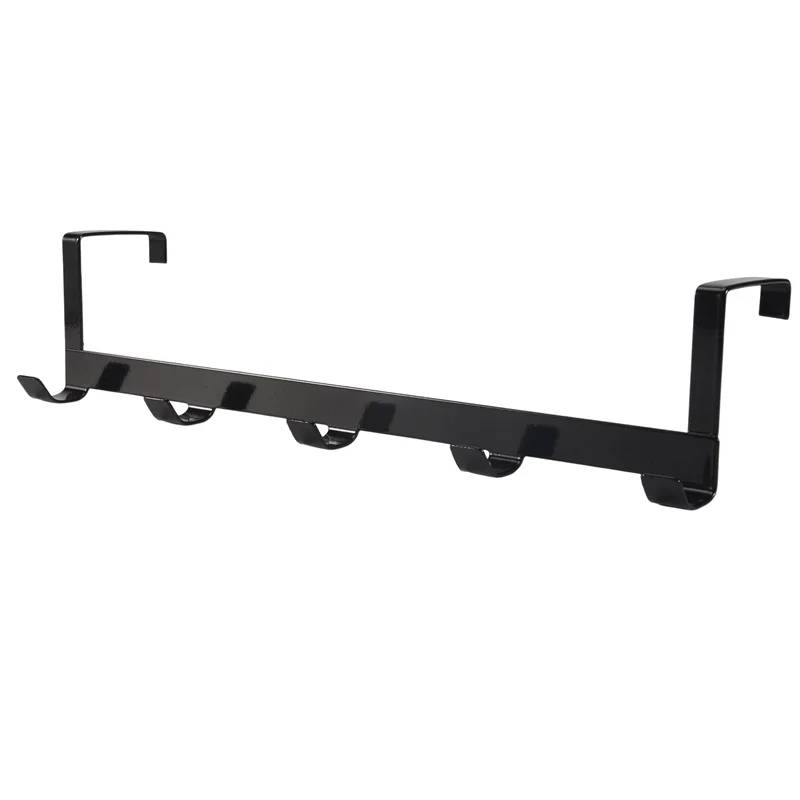 AT51-Smart Wide Over The Door Rack ตะขอเหล็กดัด สีดํา