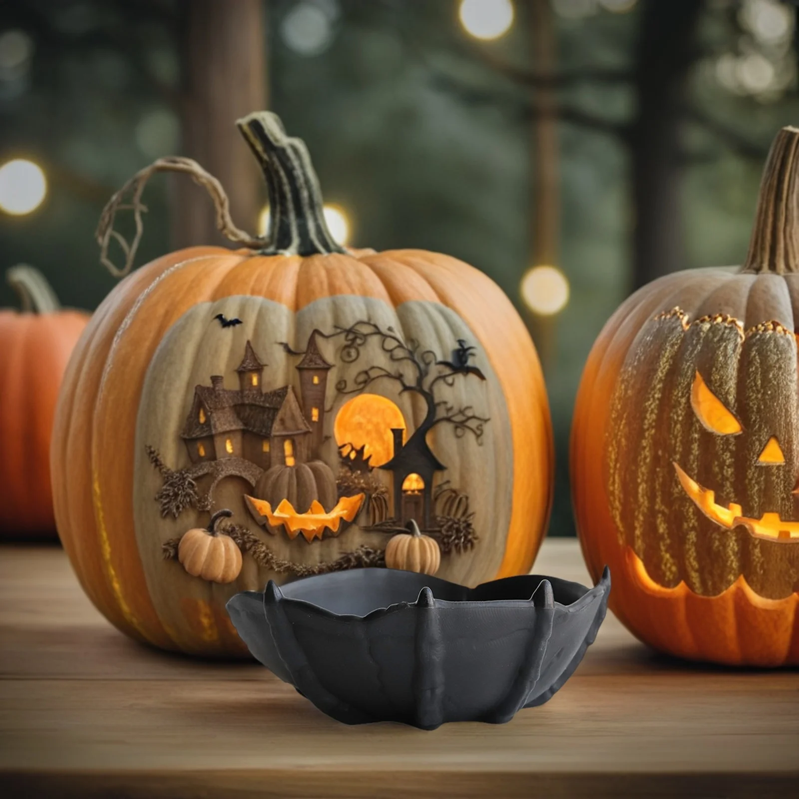 

6Pcs Hand Halloween Candy Bowl Creative Spooky Serving Tray Party Snack Holder for Treats Halloween Candy Bowl