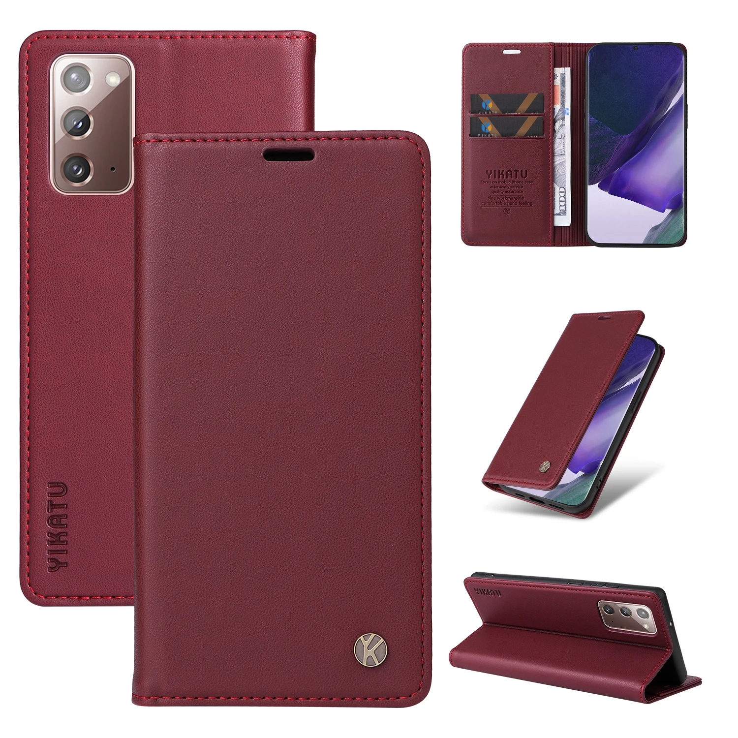 حافظة لهاتف سامسونج جالاكسي M 33 52 53 55 62 نوت 8 9 10 برو 20 حافظة هاتف مغناطيسية فاخرة للغاية لتخزين البطاقات والمال