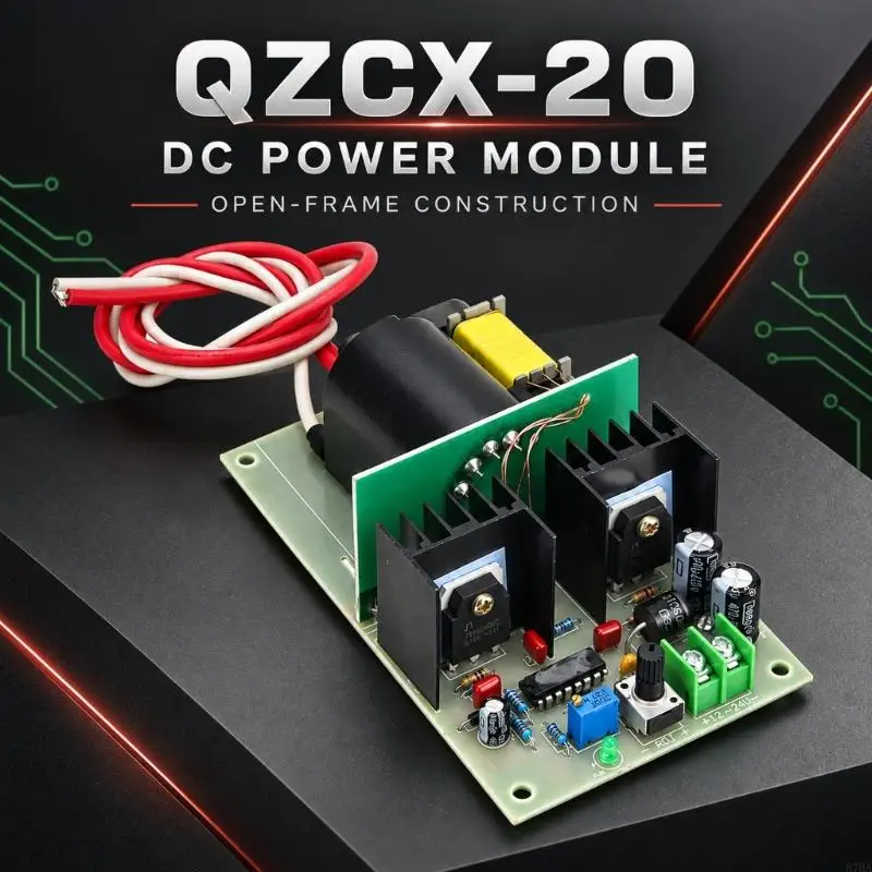 Converter Module, Open-Frame Power Conversion Board with 12-24 V Input, Adjustable 2-10 Kilovolt Output, 87HA