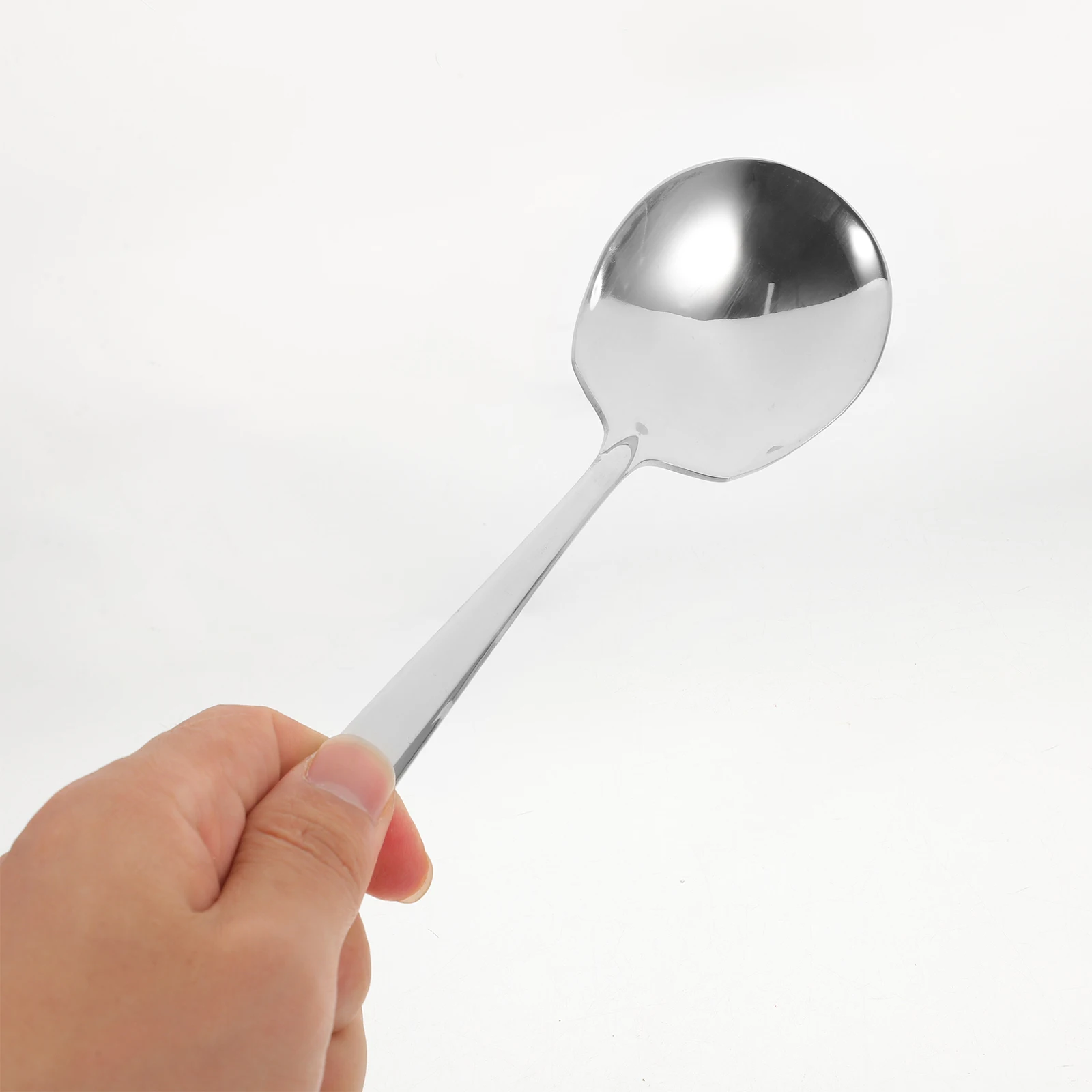 

3 Pcs Large Stainless Steel Serving Spoons Thickened Heavy Duty Spoon for Buffet Restaurant Home Use Multi Functional