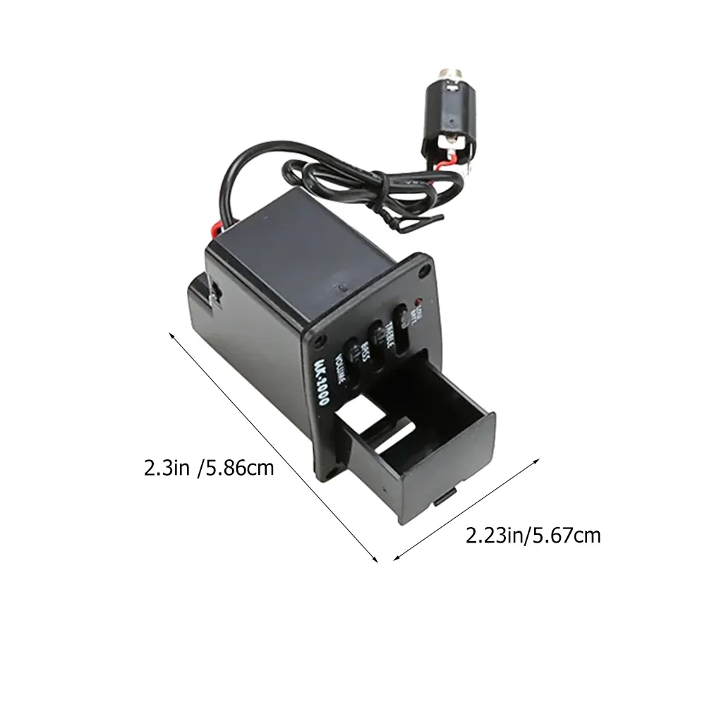 1 مجموعة 1 مجموعة الصوتية القيثارة Preamp لاقط المعادل موالف مكبر للصوت لأداة البلاستيك متعددة الوظائف تعزيز الصوت