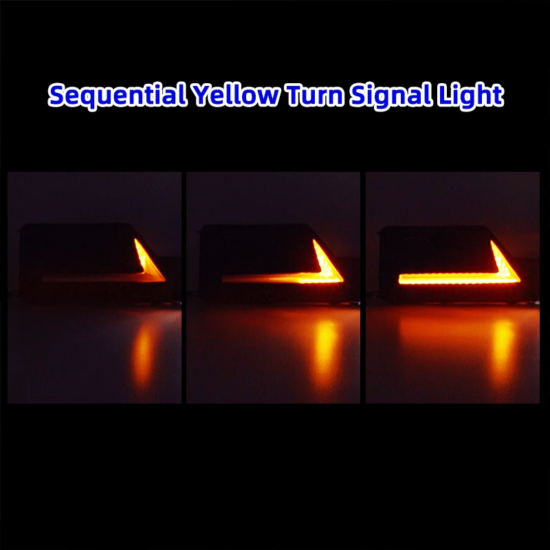 مصد أمامي ليد DRL ضوء تشغيل نهاري ، إشارة انعطاف ، مصباح ضباب بالأبيض والأصفر ، مقاوم للماء ، تويوتا RAV4 مغامرات * * *