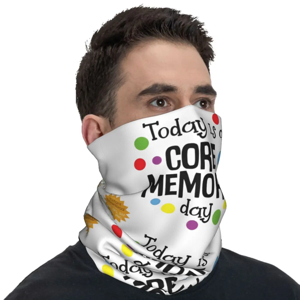 Core Memory Day Inside Out Bandana Trendy Cycling Mask Outdoor Sports UV Protection Balaclava Printed Breathable Face Masks