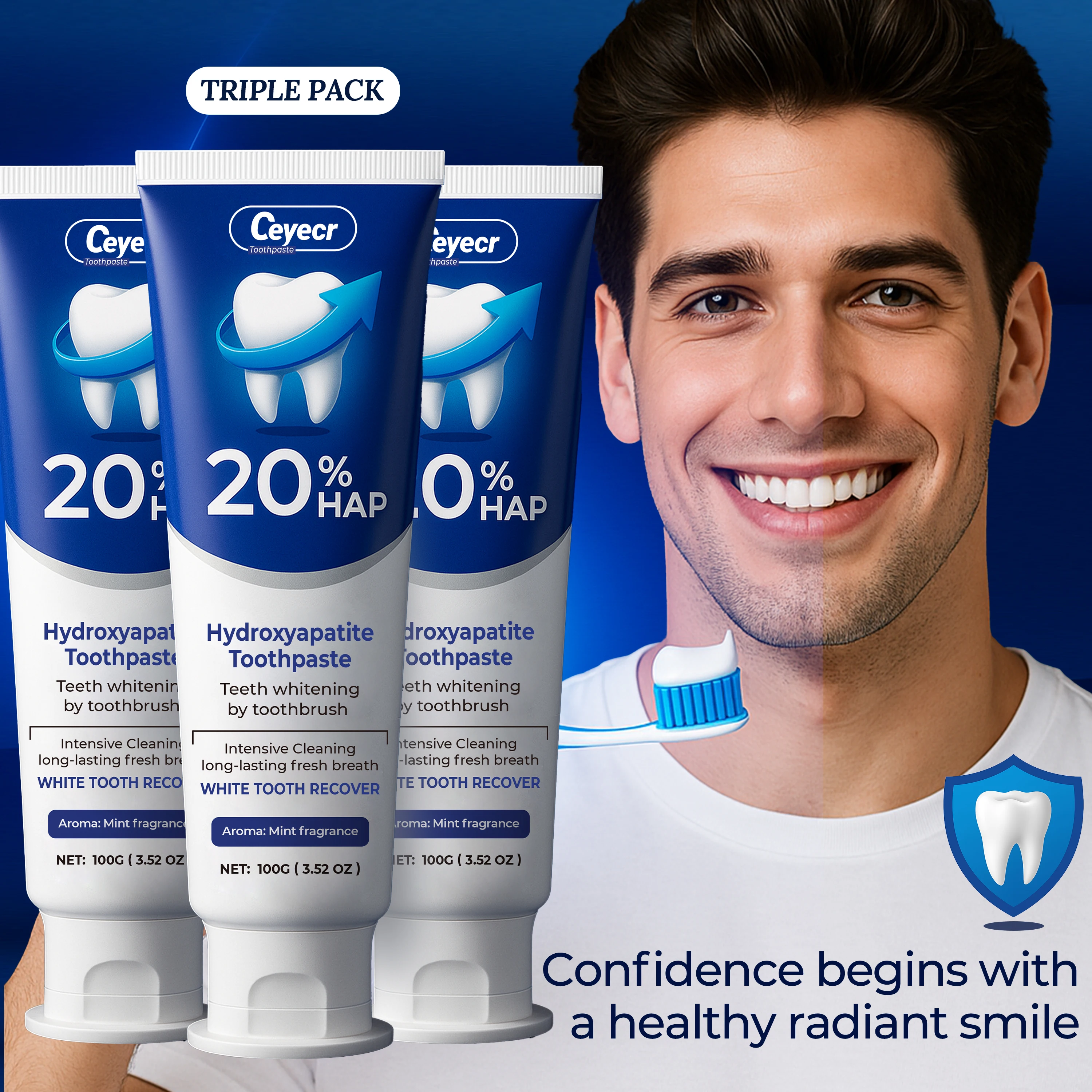 Remineralizing Toothpaste - Buy 2 Get 1(3PCS)20% Hydroxyapatite Toothpaste