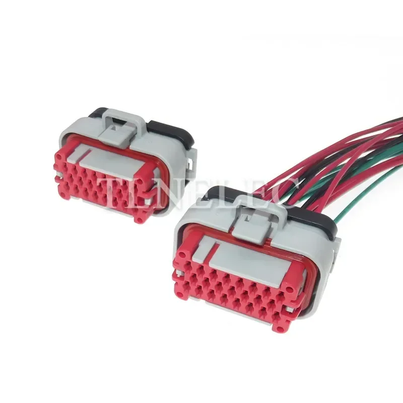 23 Pin Way Car Grey Tyco With Wires Automotive Waterproof AMP Sealed Connector With Crimp Terminals 770680-4