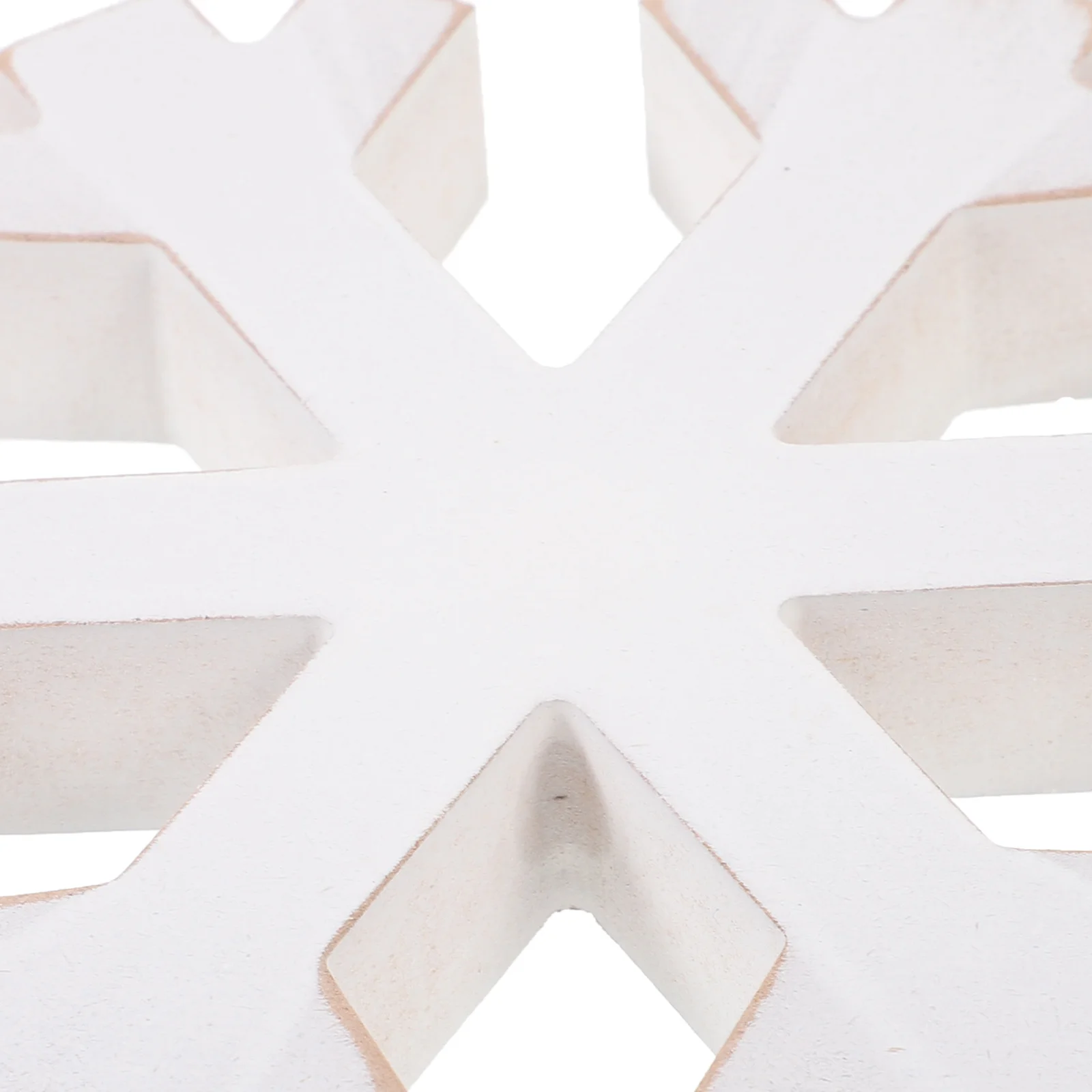 

3Pcs Christmas Snowflake Wooden Decoration Smooth Edges DIY Hanging Ornaments Winter Tabletop Decor Festival Party Home