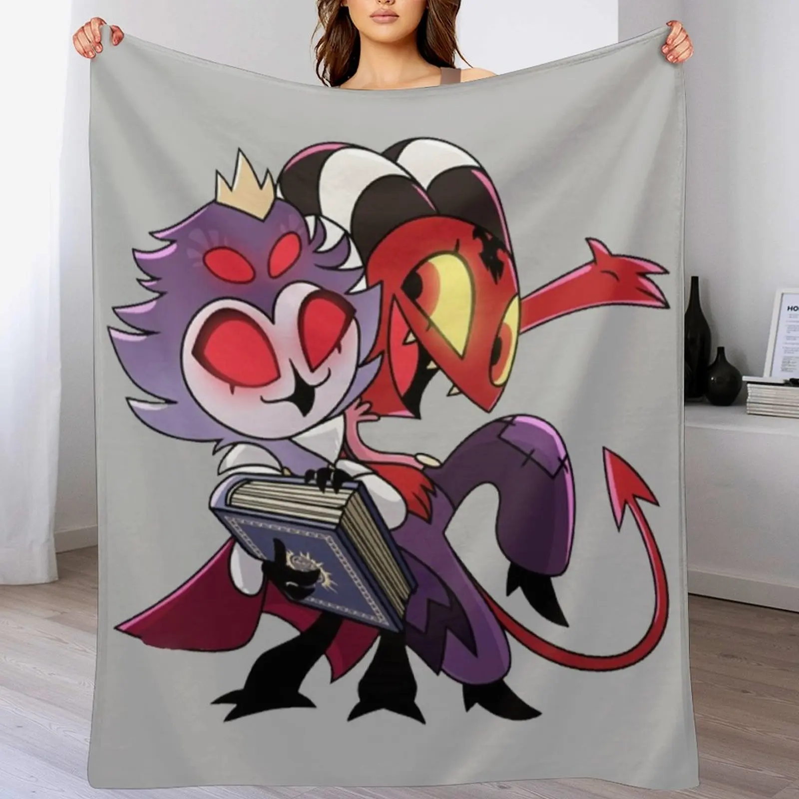 

Helluva Boss - Stolas Throw Blanket Easy Care Comfortable Blanket for Couch