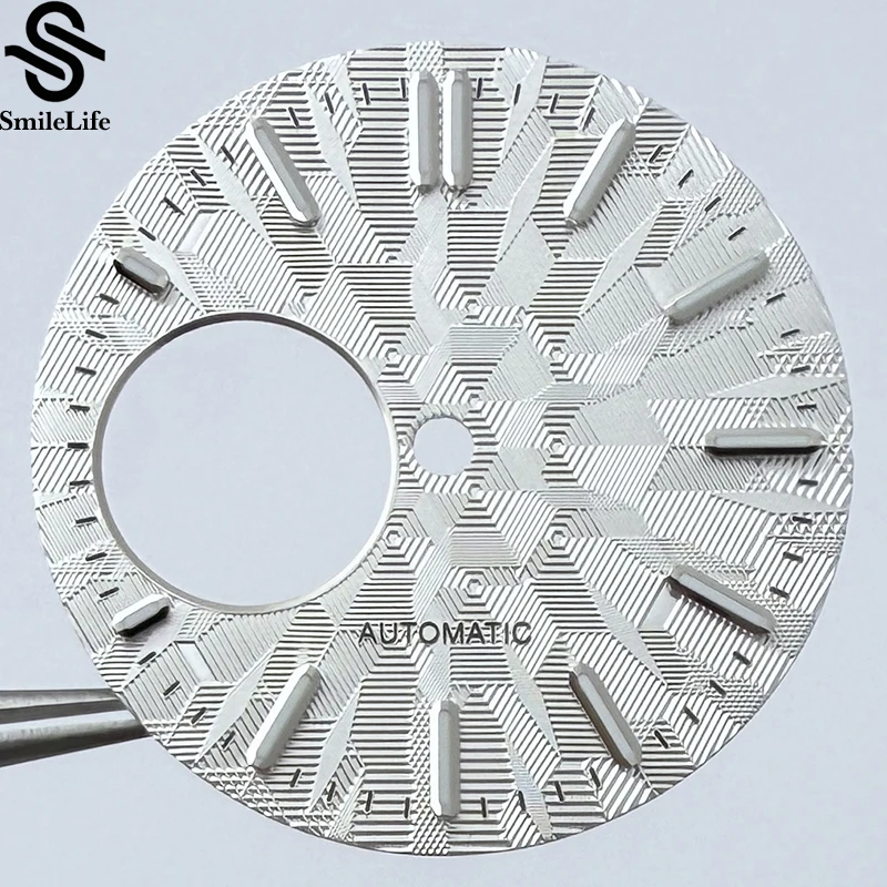 SmileLife 28.5 مللي متر ساعة الطلب الأخضر مضيئة تعديل ساعة اكسسوارات الغوص الملمس ساعة وجوه لحركة NH38