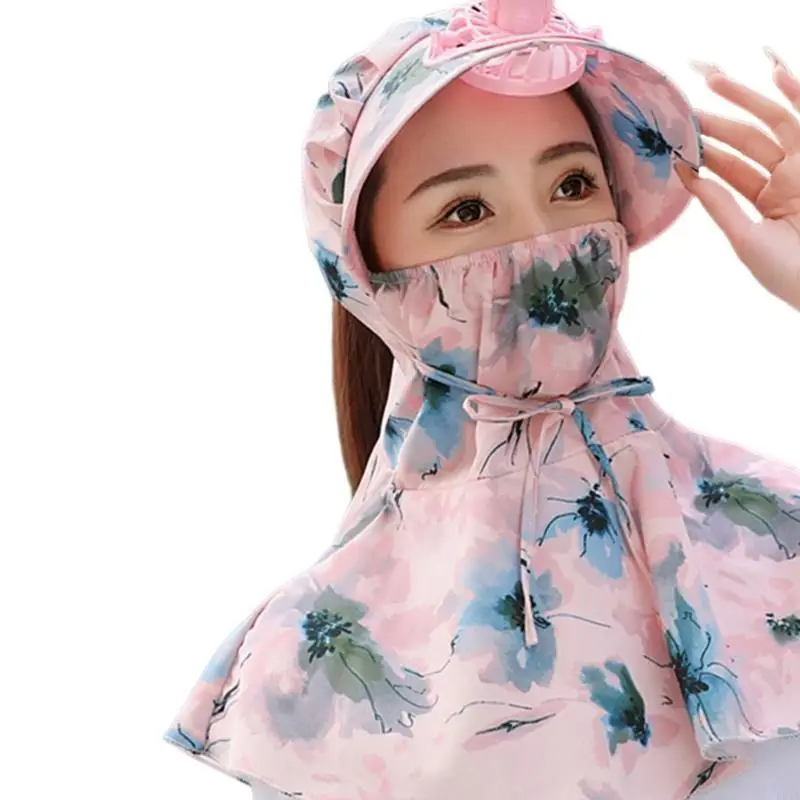 

L5YA Sunshades Sun Hat with Fan for Girls Women Camping Hat Casual for Sports Gym Mountain Camping Hat Outdoor Activity