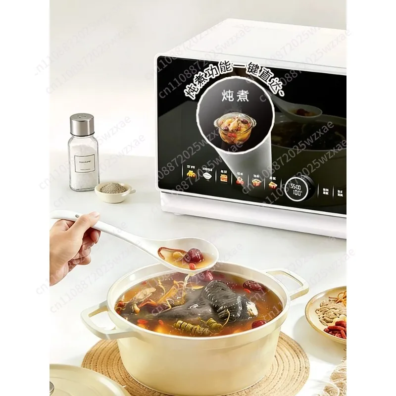 Micro steaming, baking, frying and stewing all-in-one machine household small microwave oven frequency conversion multi-function
