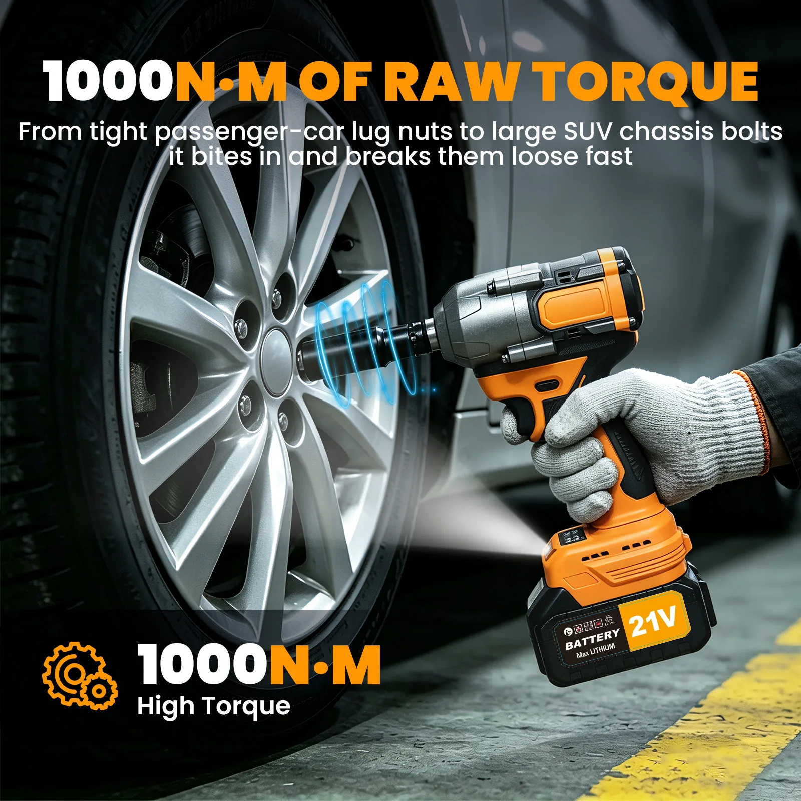 1000NM, 21V, akumulatorowy, be – Cordless Impact Wrench 1/2 Inch 1000Nm recenzja i cena