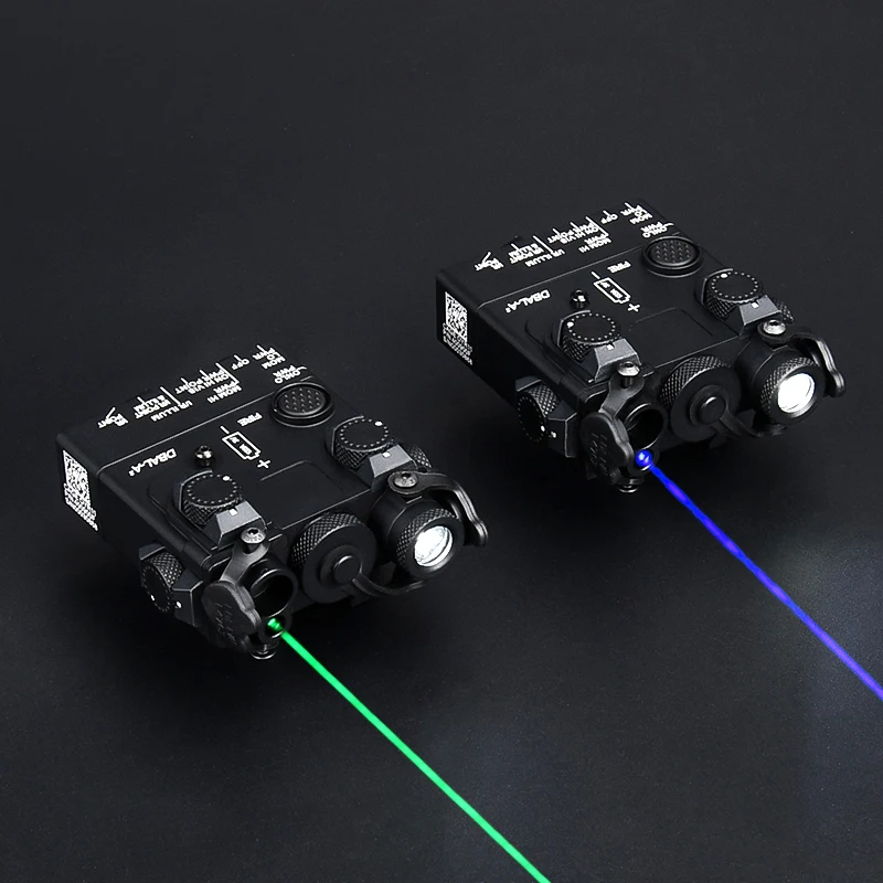 Tactical Metal DBAL-A2 IR Indicator WADSN High Power Red Green Laser Strobe White LED Weapon Light Airsoft Dbal Zeroing Flashlig