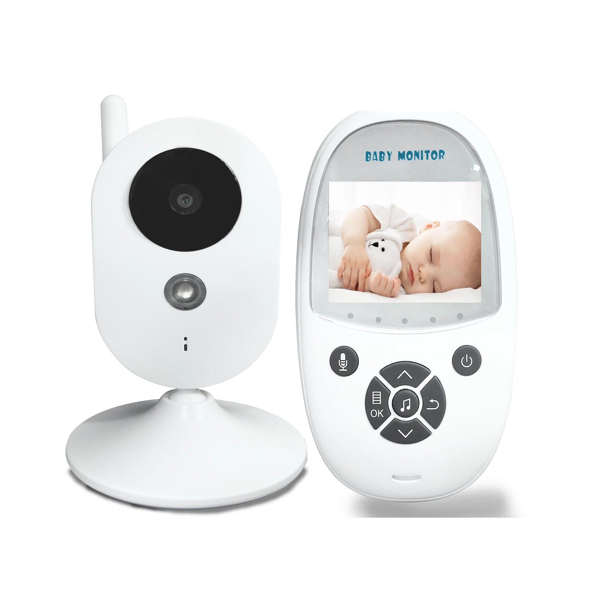 2.4inch draadloze intercom baby camera temperatuur display babysitter