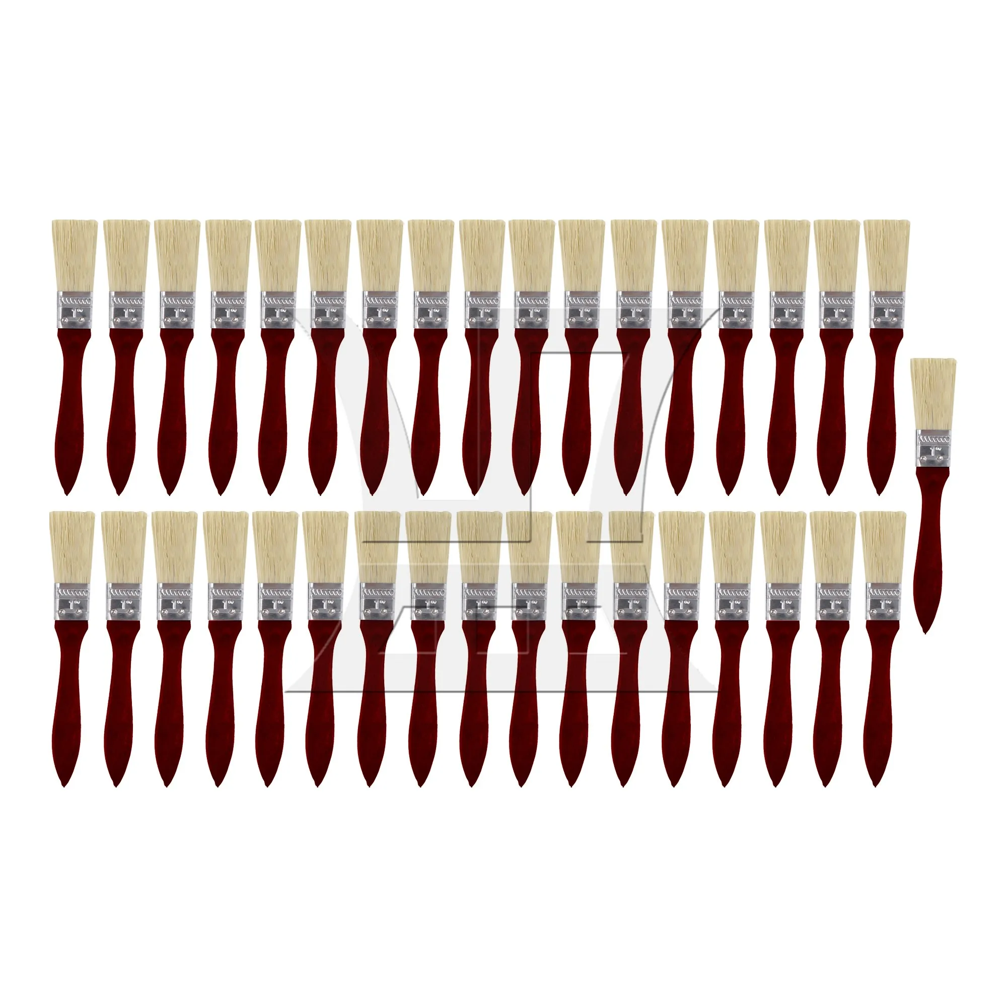 

35 Pieces Paint Brushes with Mahogany Handle for Home Decoration Tools 1inch