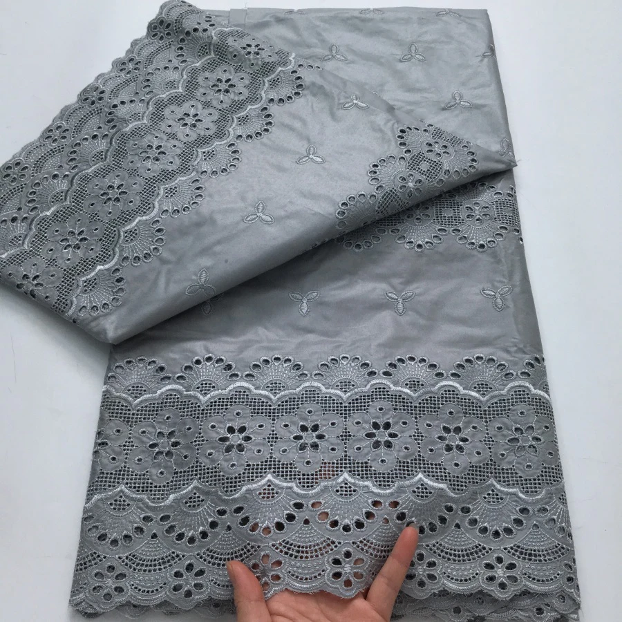 ไนจีเรียแห้งผ้าฝ้ายลูกไม้ผ้าคุณภาพสูง 5 หลาปักแอฟริกันผ้าลูกไม้ผ้าฝ้าย 2025 ชุดแต่งงานสําหรับผู้หญิง A4274