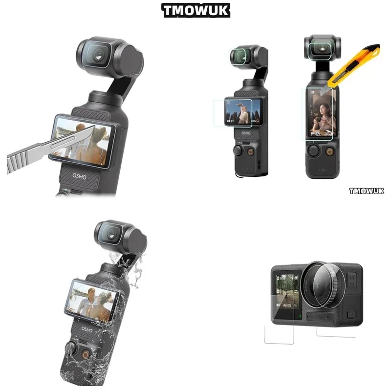 

For DJI Pocket 1 2 Osmo Pocket 3, Vloggers' Choice Screen Guard For Action 2 4 Pro. For