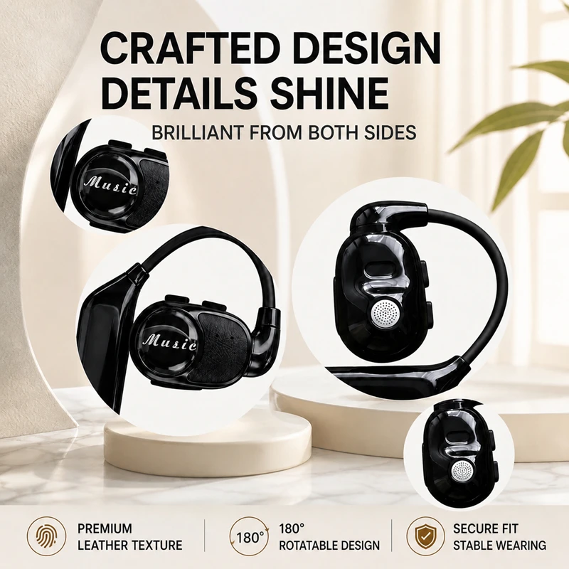 Headphone Bluetooth Model Ear- - Sports Earphone Hook ulasan dan harga